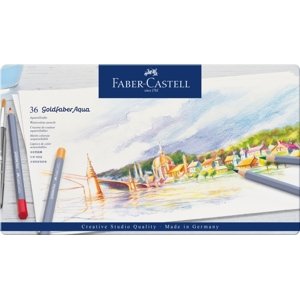 Faber-Castell Pastelky Goldfaber Aqua 36 barev plech