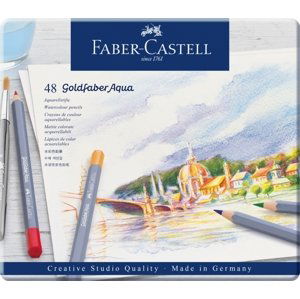 Faber-Castell Pastelky Goldfaber Aqua 48 barev plech