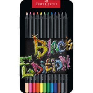 Faber Castell 116413 Black Edition 12 barev, plechová krabička