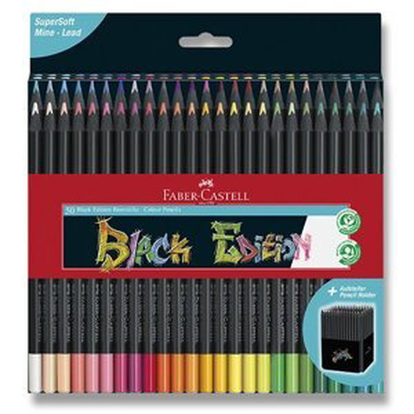 Faber-Castell Pastelky trojhranné Faber Castell Black Edition 50 barev