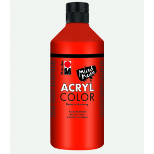 Akrylová barva Marabu Acryl Color 500 ml - červená rumělka 006