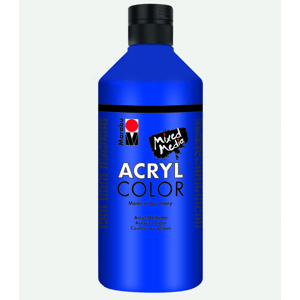Akrylová barva Marabu Acryl Color 500 ml - modrá tmavě 053