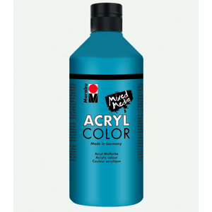 Akrylová barva Marabu Acryl Color 500 ml - modrá cyan 056