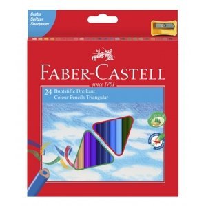 Trojhranné Pastelky Faber-Castell ECO 24 ks + ořezávátko