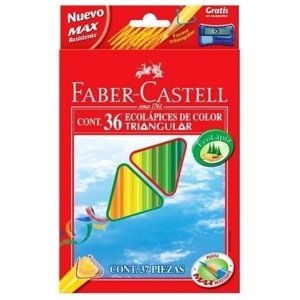 Trojhranné Pastelky Faber-Castell ECO 36 ks + ořezávátko