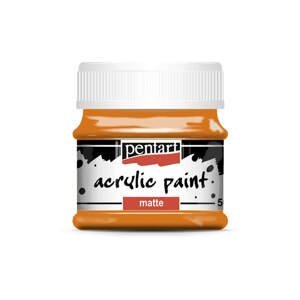 Hobby akrylová barva Pentart MATTE 50 ml, oranžová pomeranč