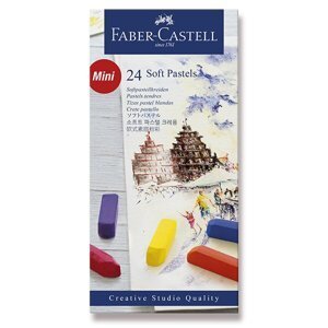 Faber-Castell Suché pastely Faber Castell mini 24 modrá řada