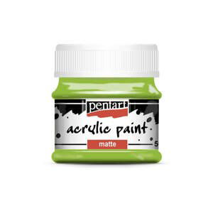 Hobby akrylová barva Pentart MATTE 50 ml, zelená jablko