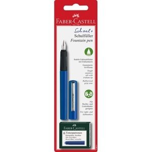 Faber-Castell Plnící pero na bombičky + bombičky modré