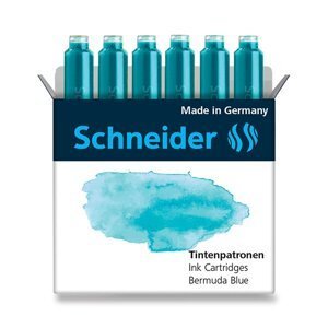 Schneider bombičky inkoustové 6 ks - oceánově modré