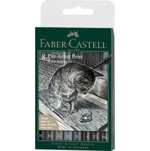 Faber-Castell 167171 Umělecký popisovač Pitt Artist Pen Brush Manga Kaoiro 167168, sada 6 ks