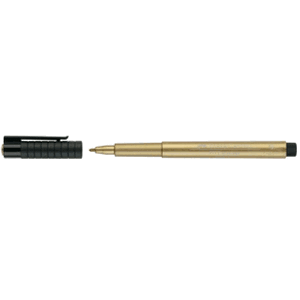 Faber-Castell Popisovač Pitt Artist Pen Metallic 1,5 mm - zlatý
