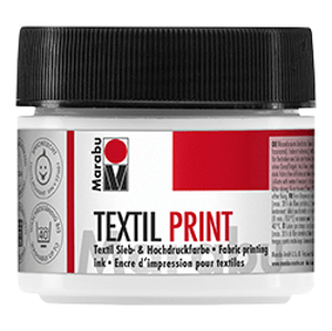 Tiskařská barva Marabu Textil Print 100 ml - bílá