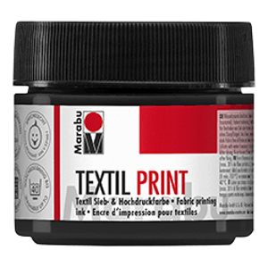 Tiskařská barva Marabu Textil Print 100 ml - černá