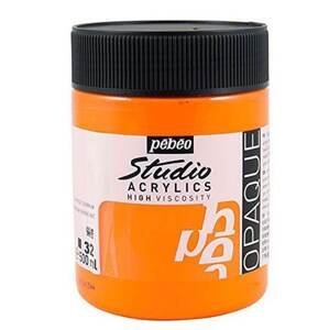 Akrylová barva Pébéo Studio Acrylic 500 ml - oranžová kadmium 32