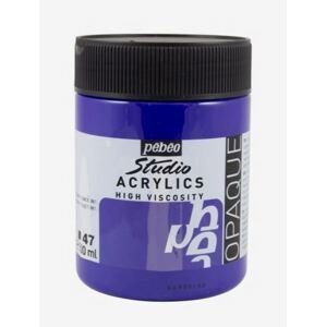 Akrylová barva Pébéo Studio Acrylic 500 ml - fialová tmavě kobalt 47