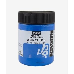 Akrylová barva Pébéo Studio Acrylic 500 ml - mordá azurová (cyan) 49