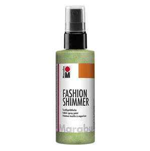Marabu Třpytivá barva na textil ve spreji Fashion Shimmer 100 ml - zelená reseda 560