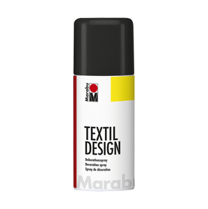 Barva na textil ve spreji Marabu Textil Design spray 150 ml - černá 073