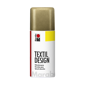 Barva na textil ve spreji Marabu Textil Design spray 150 ml - zlatá metalická 784