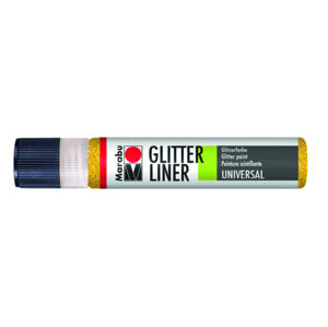 Glitter liner Marabu  25 ml - žlutá 519