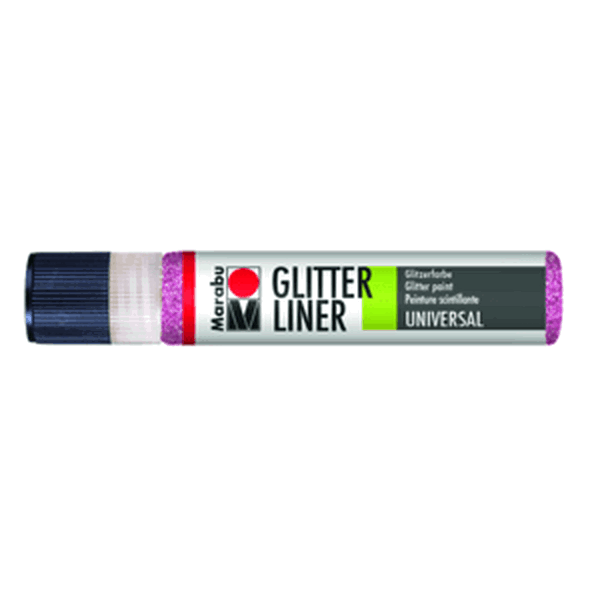 Glitter liner Marabu  25 ml - růžová 533