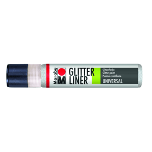 Glitter liner Marabu  25 ml - bílá 570