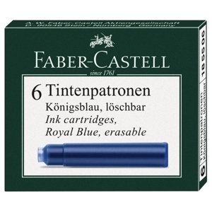 Faber-Castell Bombičky inkoustové 6ks - modré