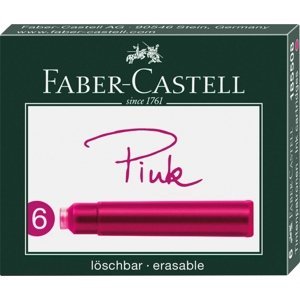 Faber-Castell Bombičky inkoustové krátké 6 ks - pink