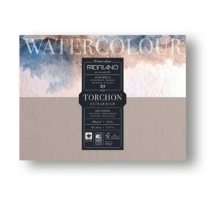 Akvarelový papír Fabriano Watercolour Torchon, blok 24x32 cm, 300g 12 listů