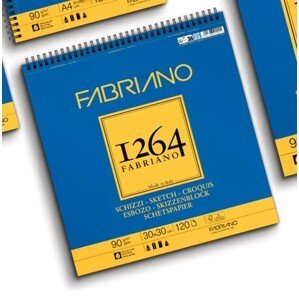 Fabriano FA 1264 Sketch 30x30cm 90g, 120l, kroužek