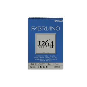 Fabriano FA 1264 Black TW A5 200g 20 listů