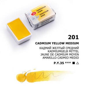 Nevskaya Palitra - White nights akvarelová barva 2,5 ml - cadmium yellow medium
