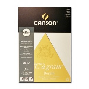 Canson Cagrain blok lepený A4 20 listů 224 g
