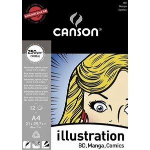 Canson ILLUSTRATION blok A4 250g,12 listů