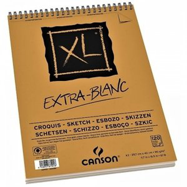 Canson XL Skicák extra bílý A4 90 g/m2 120 listů