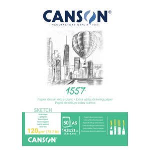 Canson 1557 blok lepený 120g A5 50 listů