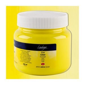Nevskaya Palitra Ladoga 2224214 Akrylová barva 500 ml, žlutá citronová 214