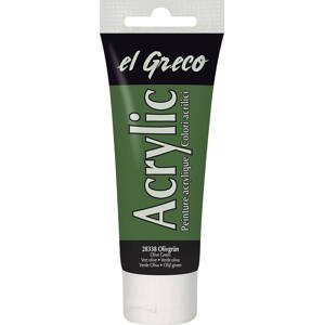 Kreul Akrylová barva EL GRECO 75 ml - zelená oliva