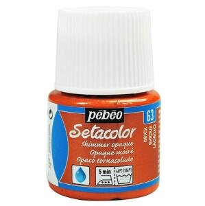 Barva na textil Pébéo Setacolor Shimmer 45 ml - Oranžová metalická 63