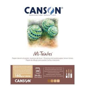 Canson Mi-Teintes lep. blok 20i 24x32cm 160g -brown tones