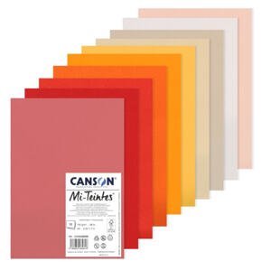 Canson Mi-Teintes listy A4 10 archů 160g 31032S056 Teplé tóny
