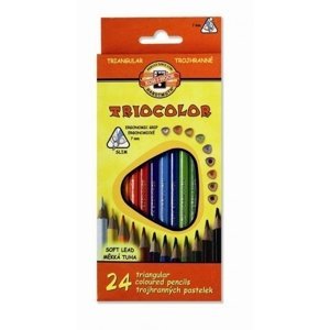 Pastelky Koh-I-Noor Triocolor sada 24 barev