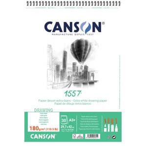Canson 1557 blok kroužk. 180g, A5+ 30 listů