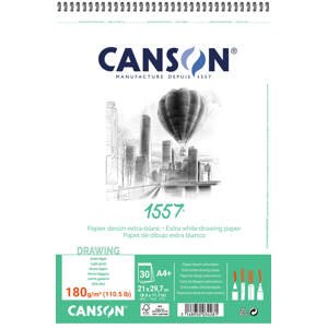 Canson 1557 blok kroužk. 180g, A4+ 30 listů