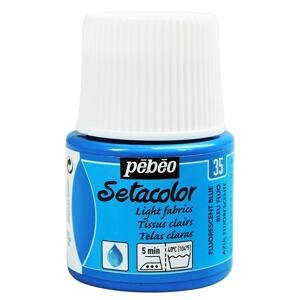 Pébéo Barva na textil Setacolor Light fabric 45 ml - Fluo modrá 35