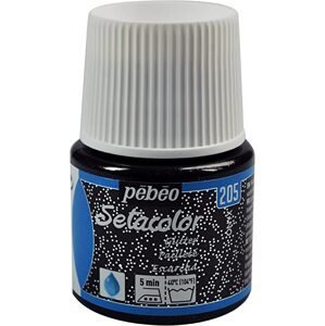 Pébéo Barva na textil Setacolor Light glitter 45 ml - Černá onyx 205