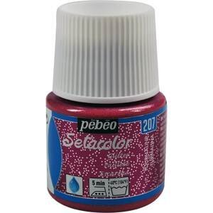 Pébéo Barva na textil Setacolor Light glitter 45 ml - Růžová tourmaline 207