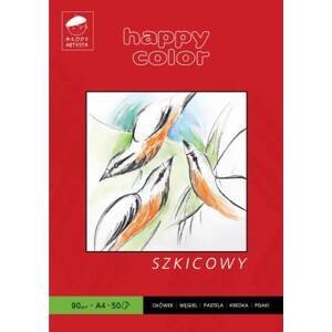 Skicák na tužky Happy Color A4 90g, 50 listů