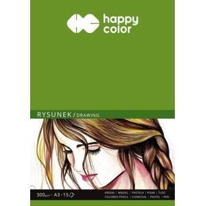 Papír na kresbu Blok Happy Color Rysunek A3 300 g 15 listů